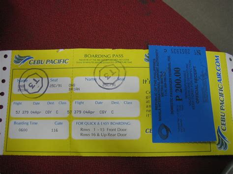 cebu flight ticket